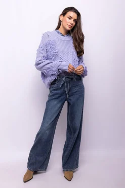 Object Jersey punto patchwork Lila Outlet