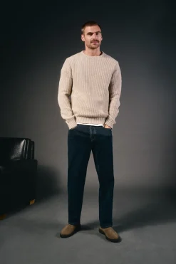 OOTO Jersey punto perlado lana Beige New