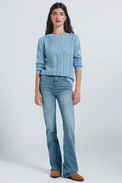 Springfield Jersey punto pointelle azul