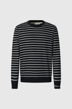 Pepe Jeans Jersey Punto Rayas Fit Regular azul Outlet