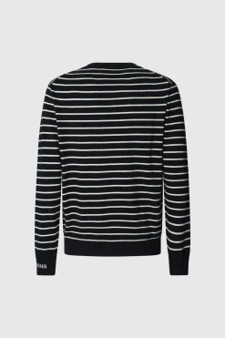 Pepe Jeans Jersey Punto Rayas Fit Regular azul Outlet