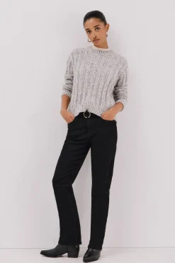 Cortefiel Jersey punto torzales Gris Sale