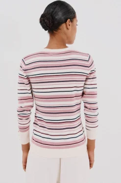 Cortefiel Jersey rayas Rosa Hot