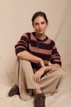 Slowlove Jersey rayas Vino New