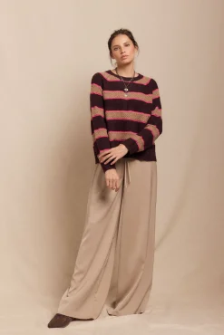 Slowlove Jersey rayas Vino New