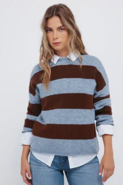 Springfield Jersey rayas anchas azul Hot