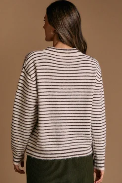 Polín Et Moi Jersey rayas corazón Trice Estampado marr&oacute;n Sale