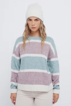 Springfield Jersey rayas lila y verde New