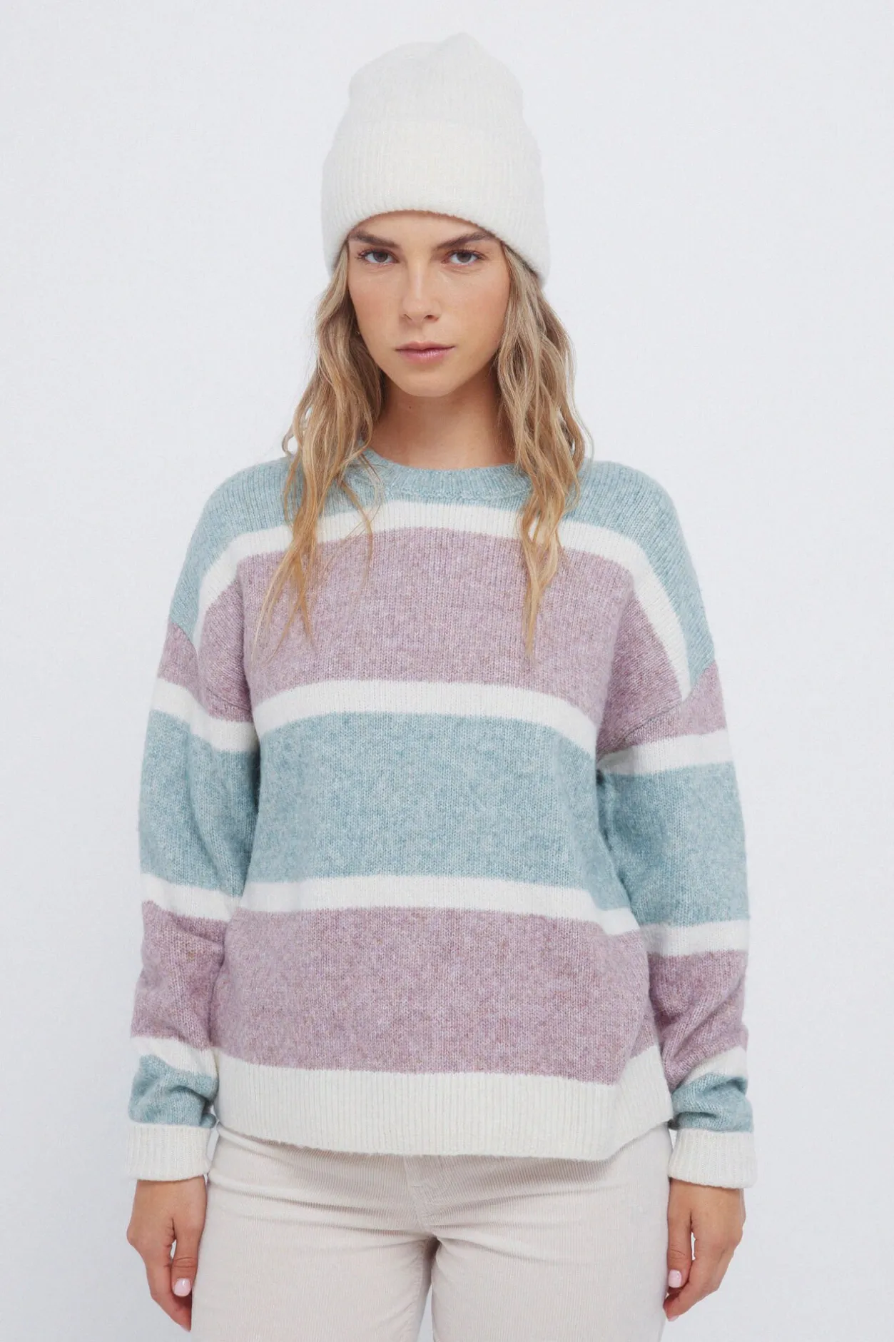 Springfield Jersey rayas lila y verde New