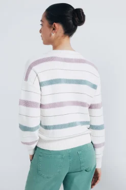 Springfield Jersey rayas lurex marfil Sale