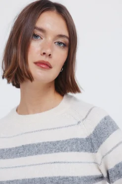 Springfield Jersey rayas lurex marfil Best