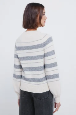 Springfield Jersey rayas lurex marfil Best