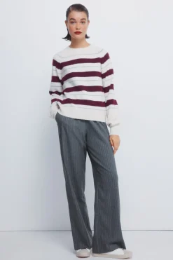 Springfield Jersey rayas lurex burdeos Outlet