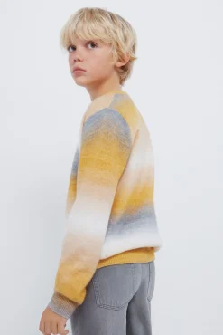 Springfield Kids Jersey rayas naranjas niño amarillo Outlet