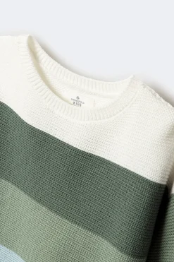 Springfield Kids Jersey rayas niña verde Online