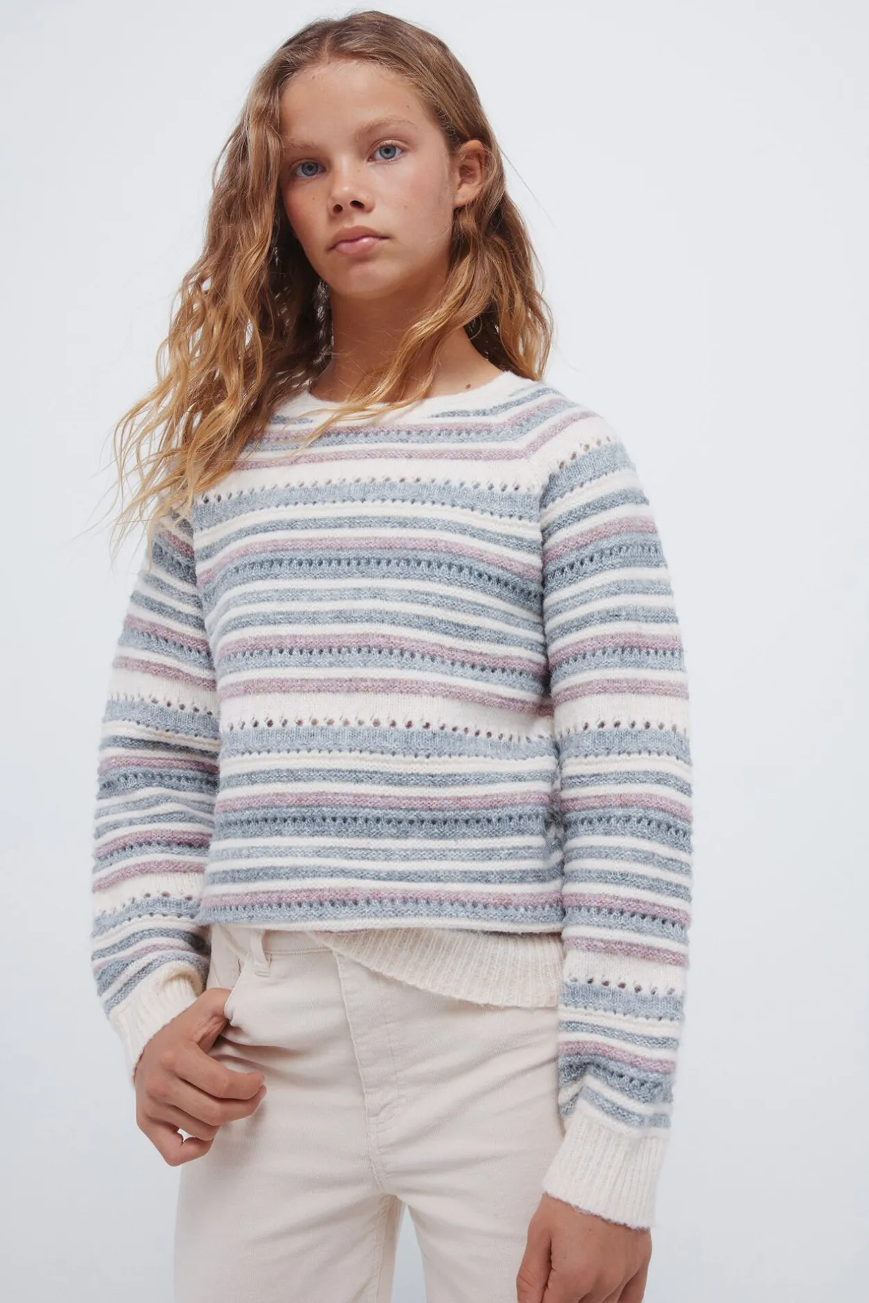 Springfield Kids Jersey rayas niña morado/lila