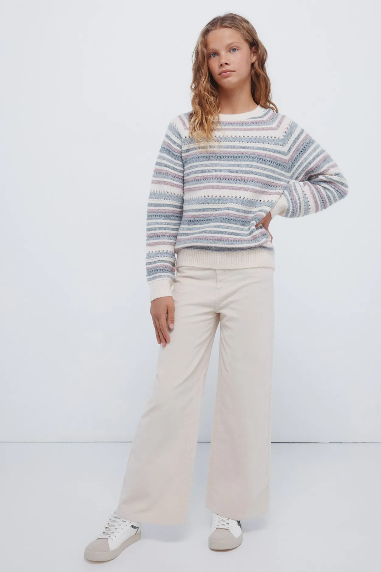 Springfield Kids Jersey rayas niña morado/lila