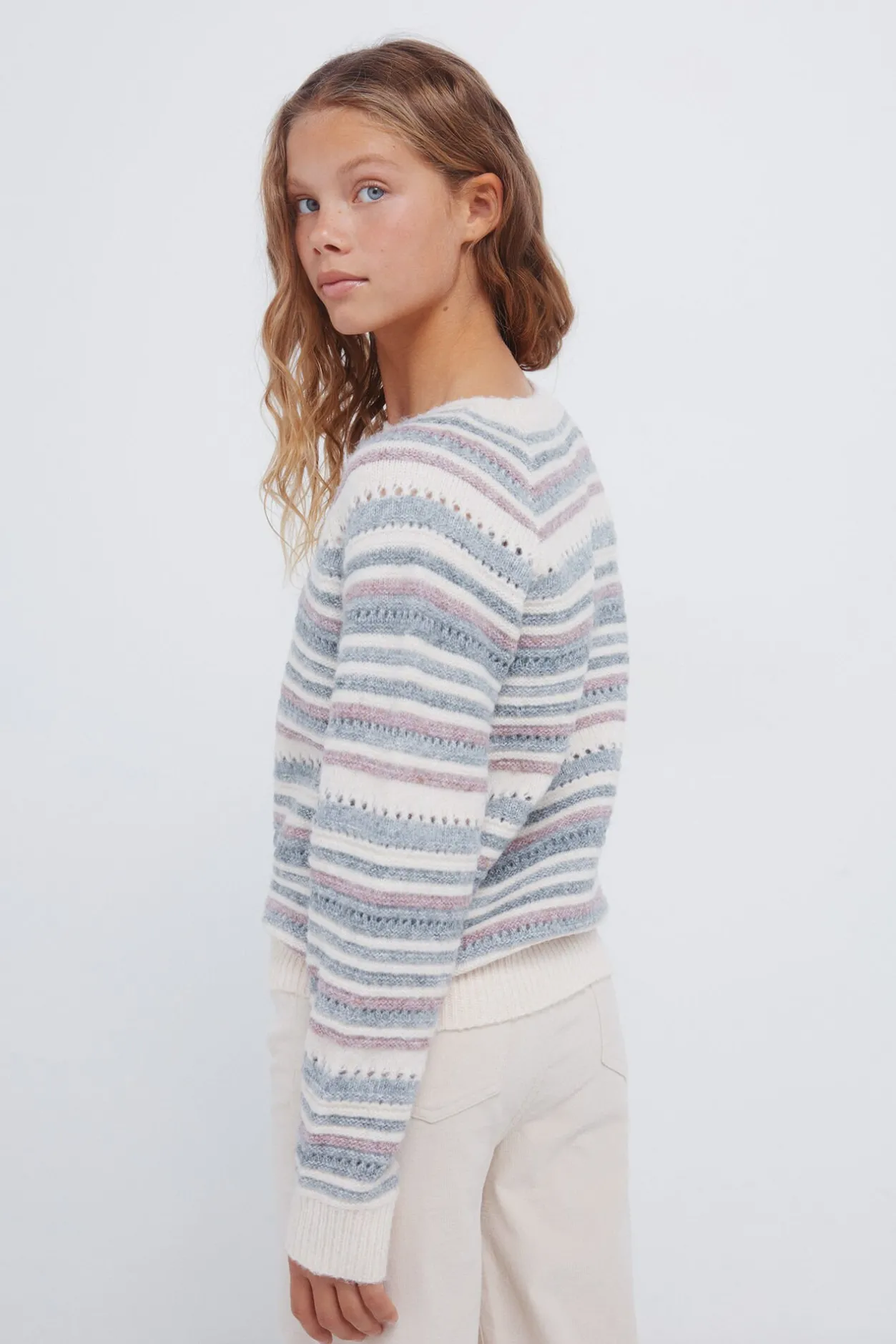 Springfield Kids Jersey rayas niña morado/lila