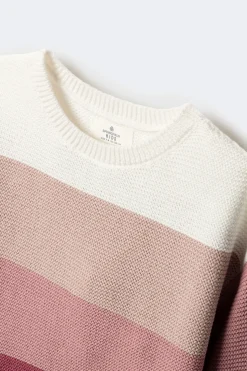 Springfield Kids Jersey rayas niña rosa Outlet