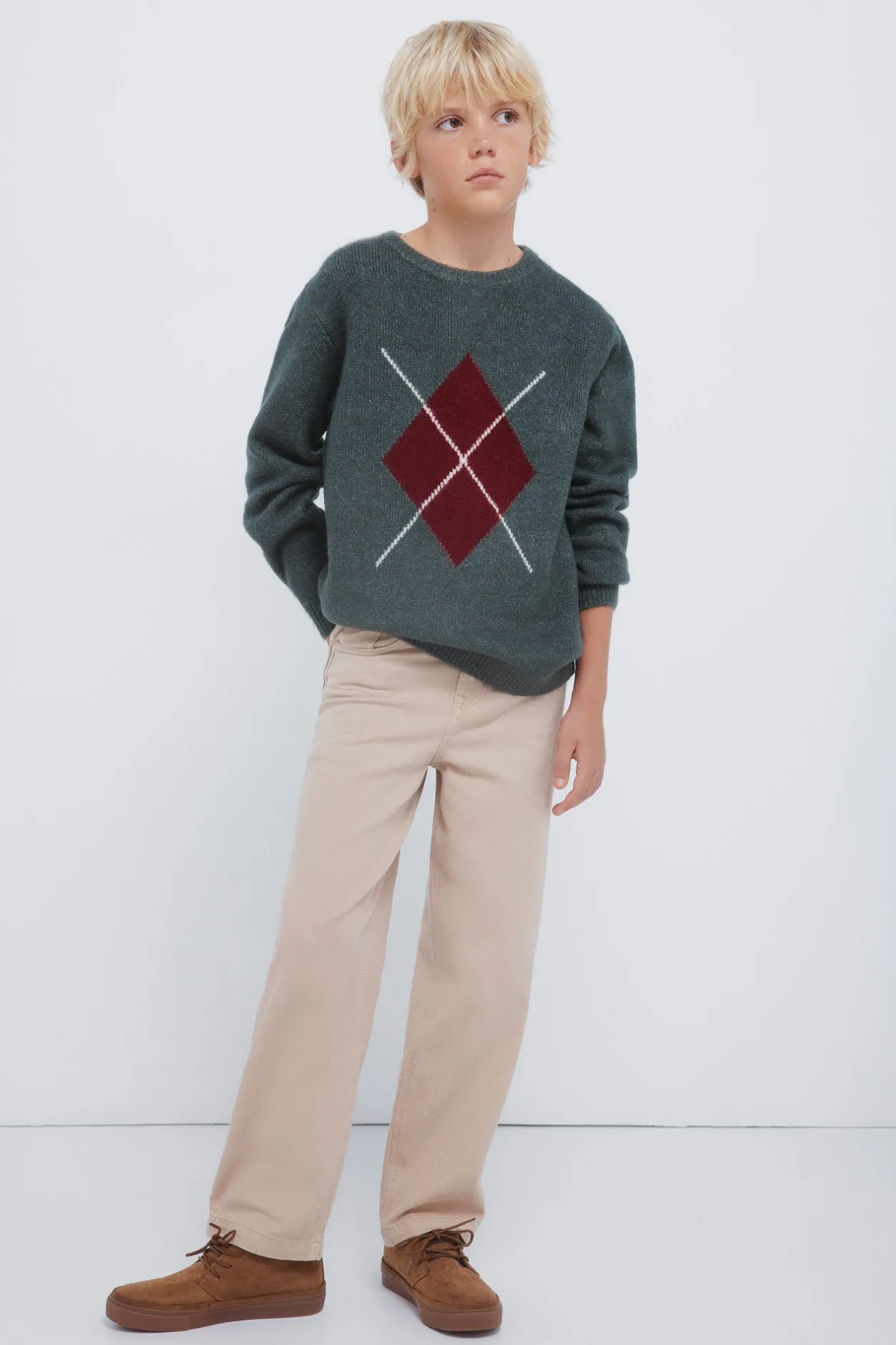 Springfield Kids Jersey rombos caqui niño verde Discount