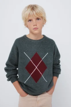 Springfield Kids Jersey rombos caqui niño verde Discount