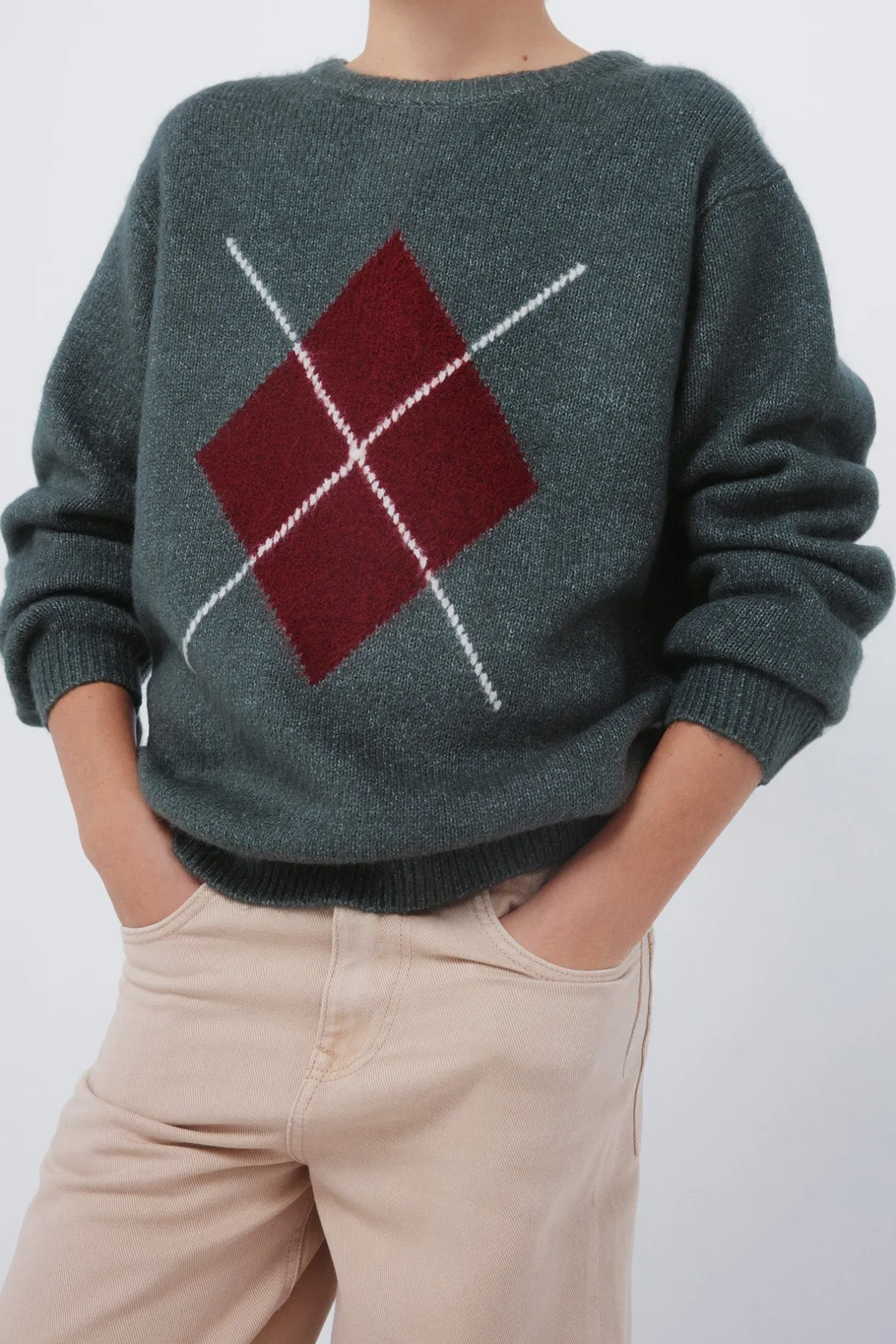 Springfield Kids Jersey rombos caqui niño verde Discount