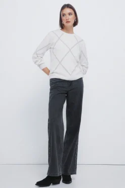 Springfield Jersey rombos lentejuelas nude Online