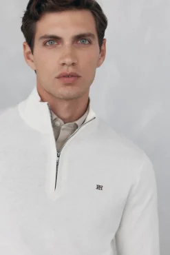 Pedro del Hierro Jersey semicisne Blanco Clearance