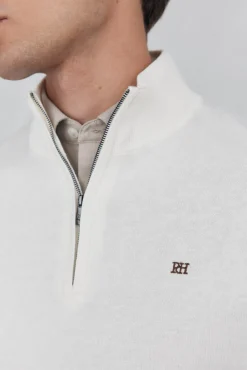 Pedro del Hierro Jersey semicisne Blanco Clearance