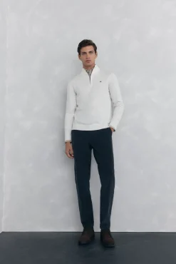 Pedro del Hierro Jersey semicisne Blanco Clearance