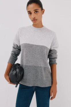 Cortefiel Jersey suave franjas Gris Online