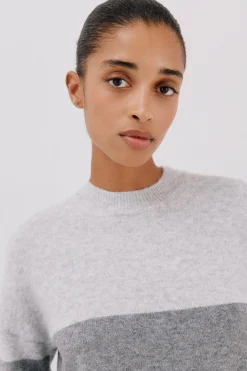 Cortefiel Jersey suave franjas Gris Online