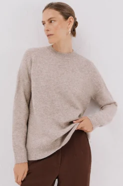 Cortefiel Jersey suave franjas Beige Discount