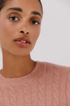 Cortefiel Jersey suave ochos Rosa Best