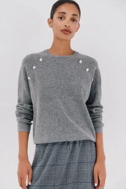 Cortefiel Jersey tacto suave Gris Outlet