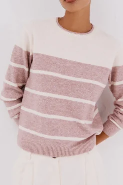 Cortefiel Jersey tacto suave Rosa Outlet