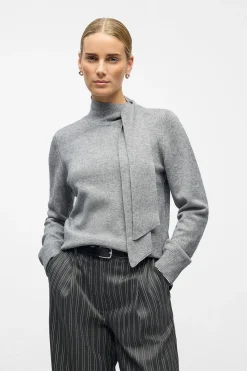 Object Jersey tacto suave lazo Gris Sale