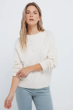 Springfield Jersey trenza uve nude New