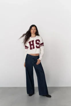 High Spirits Jersey Varsity blanco Hot