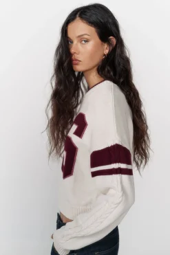 High Spirits Jersey Varsity blanco Hot