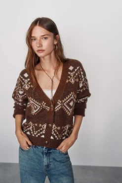 High Spirits Jersey Warmth marr&oacute;n Clearance