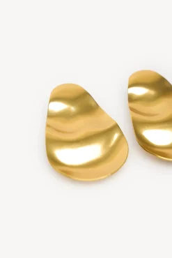 Hoss Intropia Lea. Pendientes largos Dorado Clearance