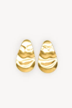 Hoss Intropia Lea. Pendientes largos Dorado Clearance