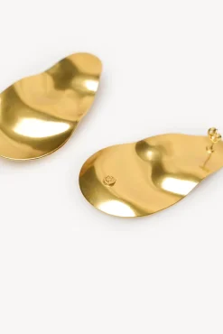 Hoss Intropia Lea. Pendientes largos Dorado Clearance