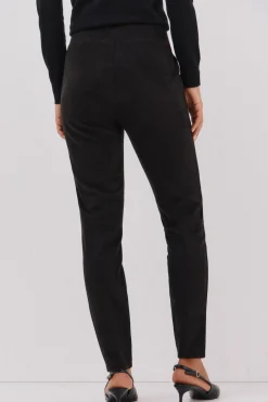Cortefiel Legging de mujer de efecto ante Negro Outlet