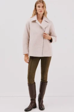 Cortefiel Legging de mujer de efecto ante Kaki New