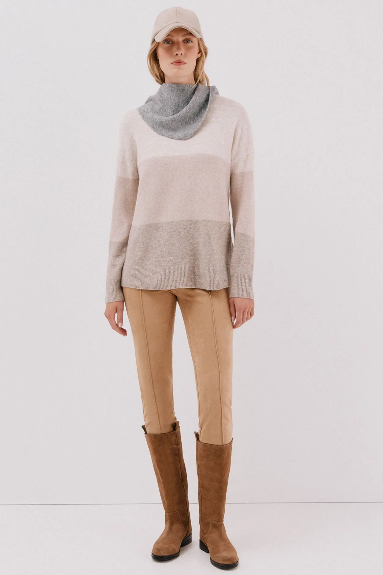 Cortefiel Legging de mujer de efecto ante Beige Discount