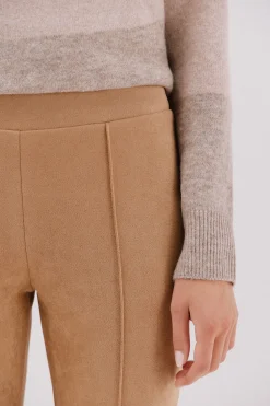 Cortefiel Legging de mujer de efecto ante Beige Discount