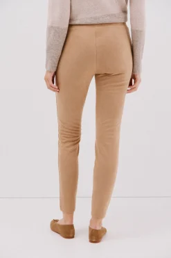 Cortefiel Legging de mujer de efecto ante Beige Discount