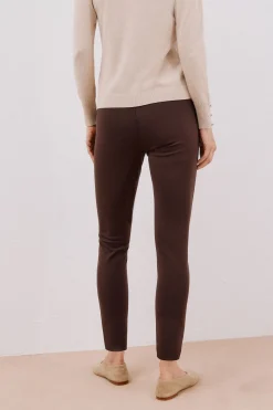 Cortefiel Legging de mujer de punto Marr&oacute;n New